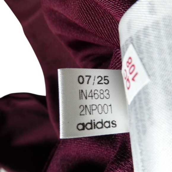 Adidas Unisex Maroon 2 PC Track Set Jacket IN4683 Pants IN4678 Men's M Women's L - Picture 6 of 12